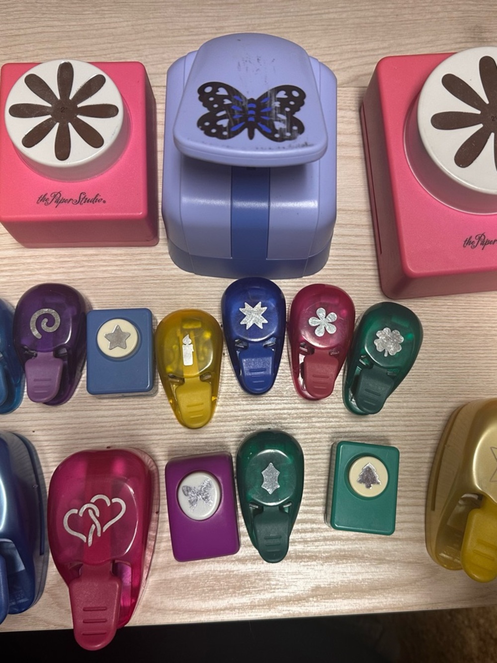 Assorted Craft Paper Punches - Colorful Decorative Shapes